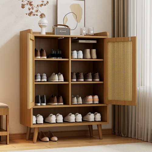Natural rattan storage cabinet - storage,