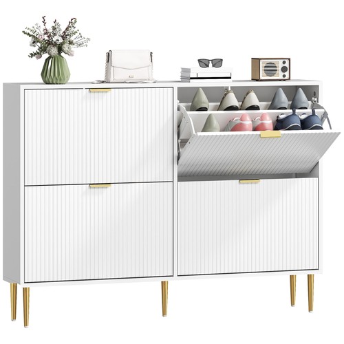 Homcom slim shoe storage - slim,