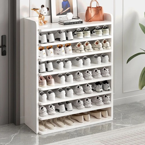Tier white wooden hallway - white,