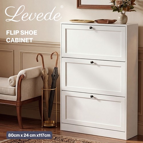 Levede tall shoe cabinet - levede, flip
