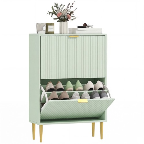 Homcom slim shoe - homcom, storage