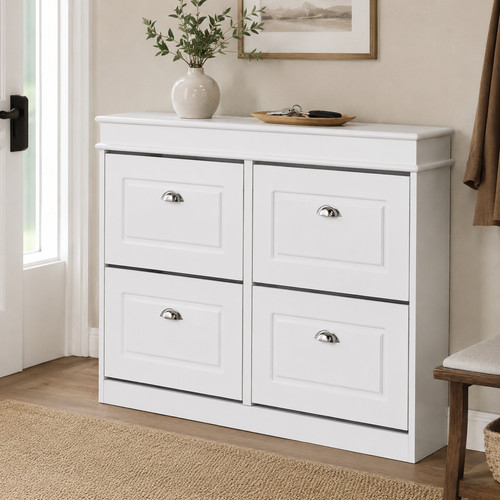 Shoe cabinet flip - flip, drawers