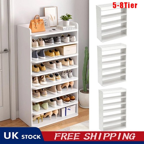 Tier wooden shoe rack - 5/7/8,