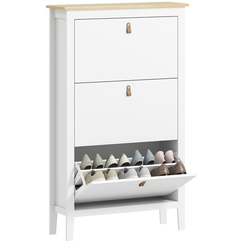 Homcom drawer shoe cabinet - homcom,