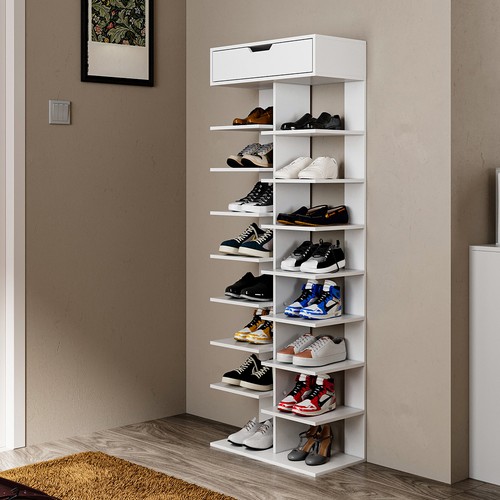 Tier shoe storage cabinet - 9,