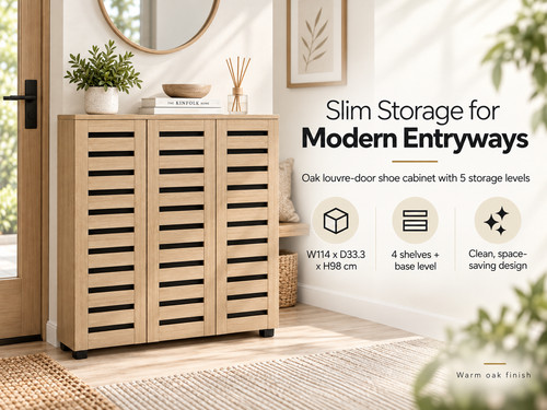 Mmt oak door shoe storage - oak,